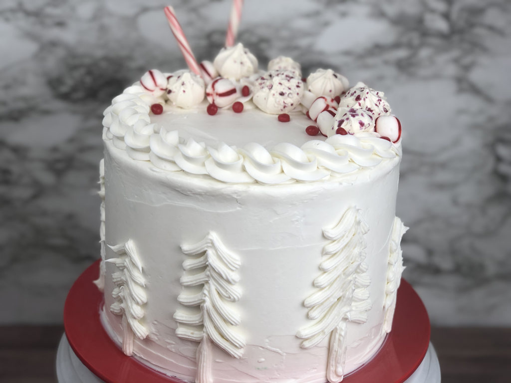 Peppermint Holiday Chocolate Cake